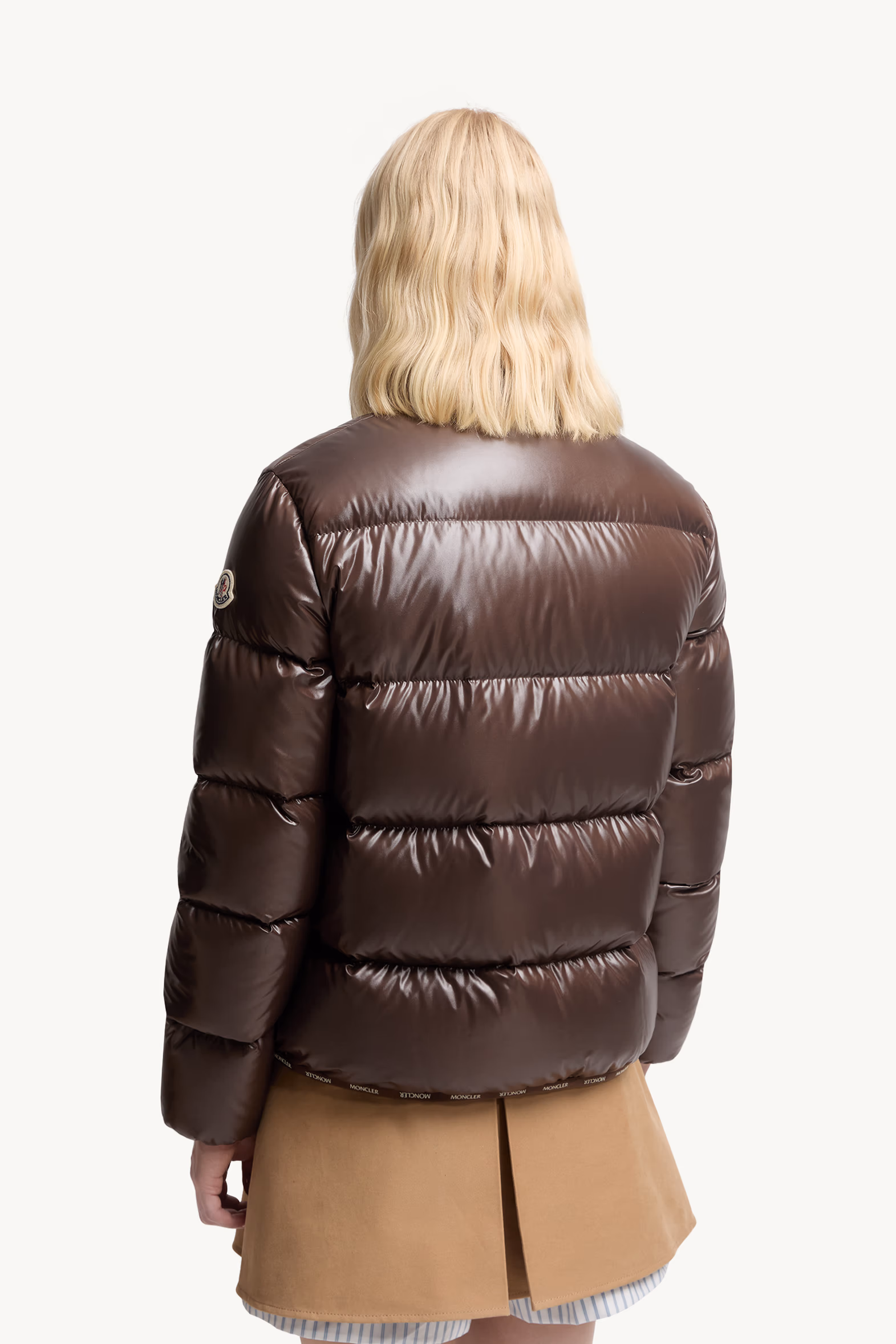 Abbadia Short Down Jacket Women Brown Moncler 5